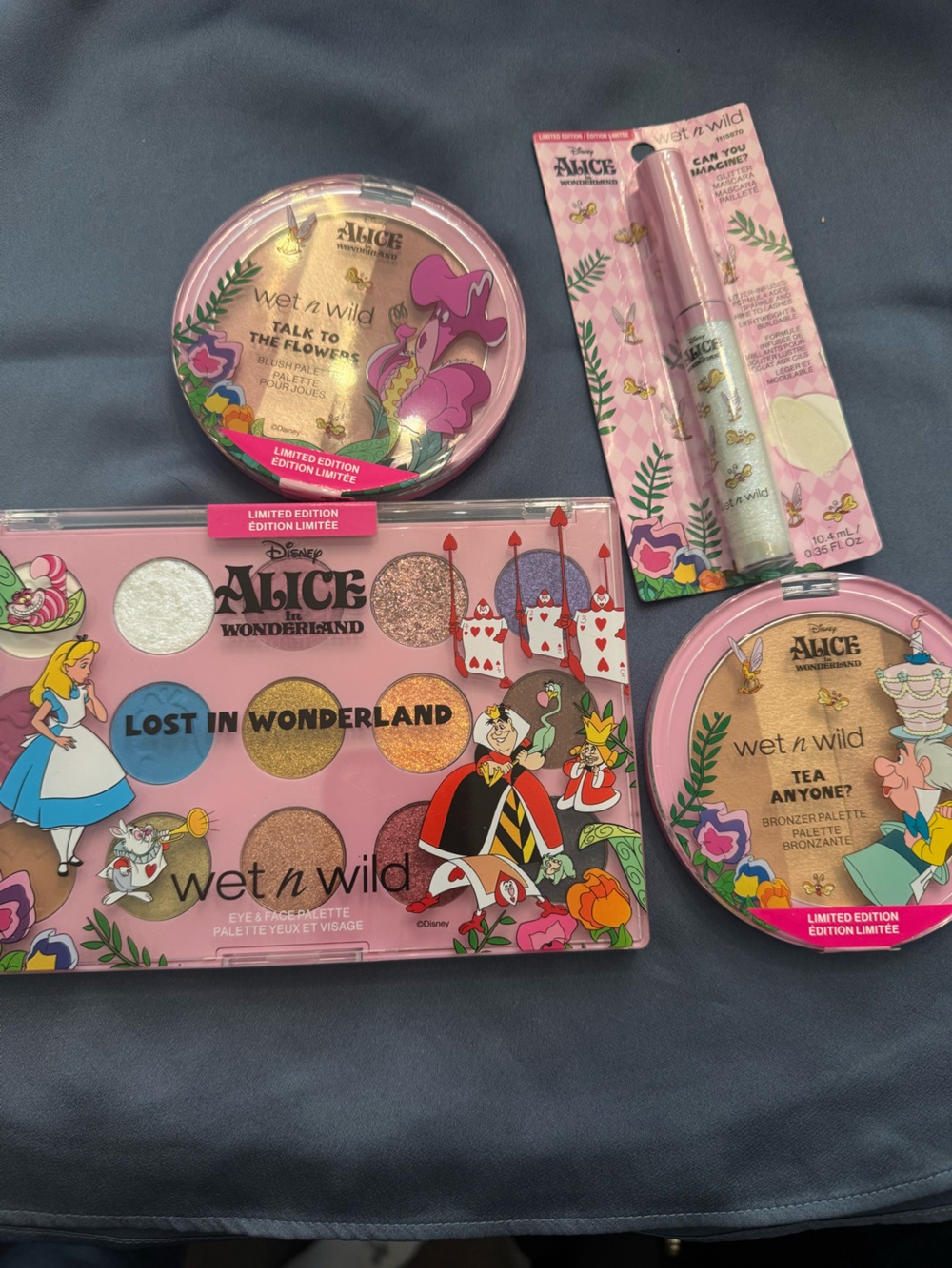 Wet n Wild Alice Alice in Wonderland Eyeshadow Palette & Makeup Set NWT
